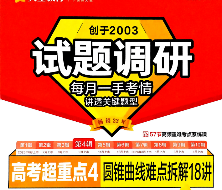 2026版高中《试题调研•第4辑》高考超重点4(语文数学英语)持续更新