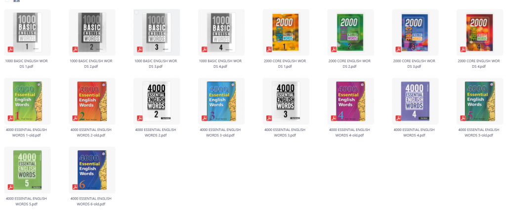 1000 BASIC ENGLISH WORDS+2000 CORE ENGLISH WORDS+4000 ESSENTIAL ENGLISH WORDS