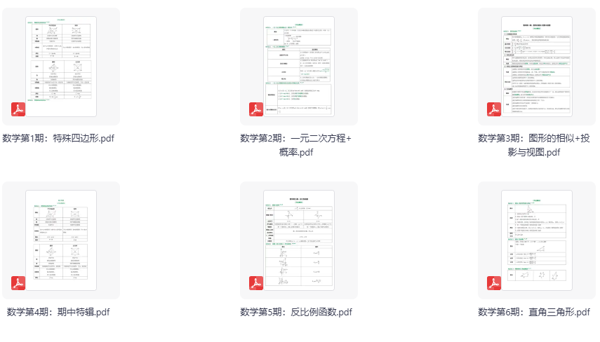 2026版数学《中考核心考点精准突破》第1-7期