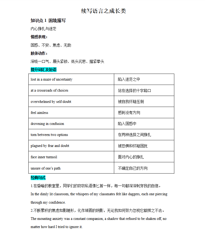 2026版高中【李辉英语】读后续写汇总+一轮讲义+配套习题