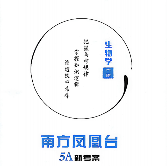 2027《南方凤凰台5A新考察一轮复习》高考生物（江苏版）